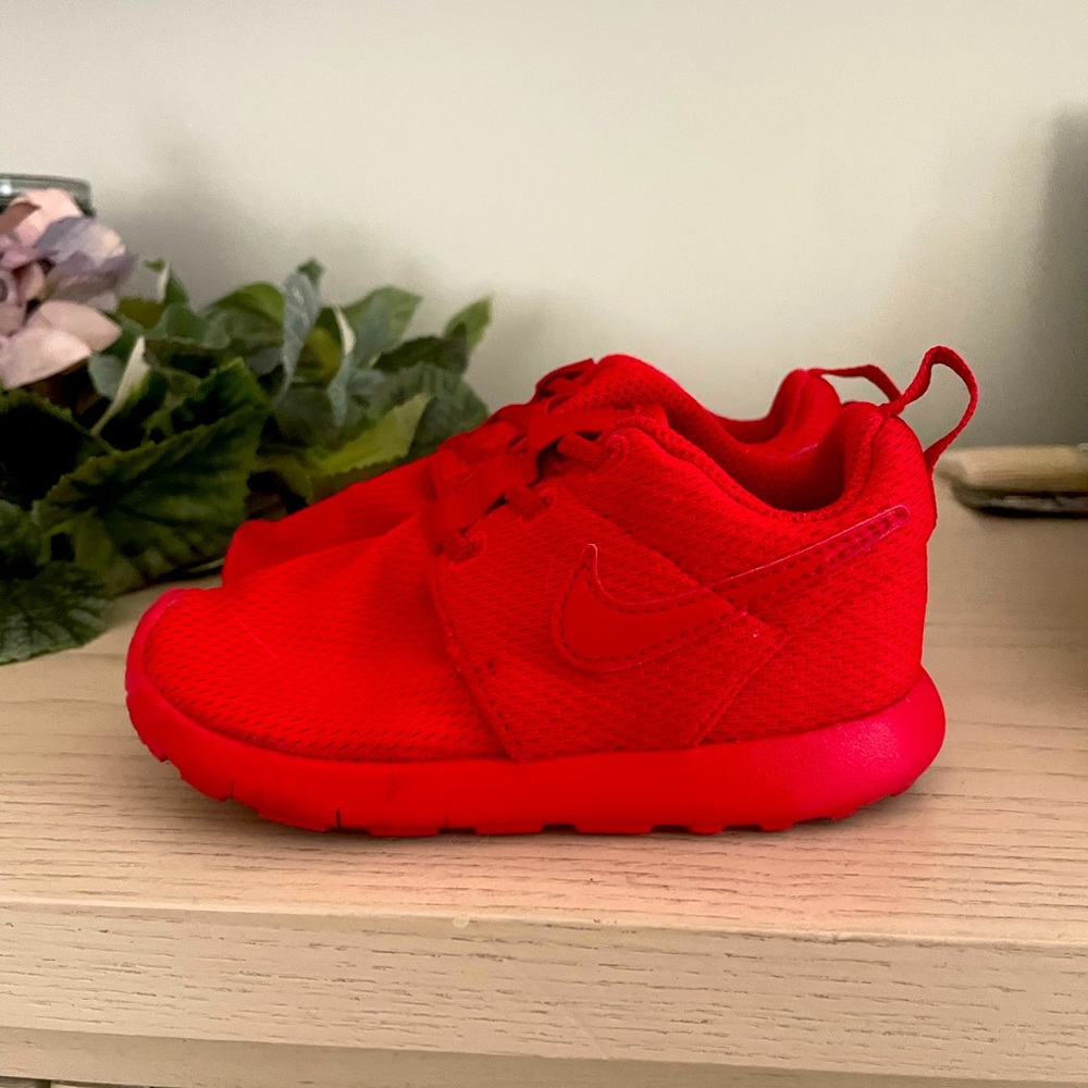 Red Nike sneakers